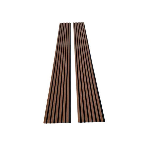 Ejoy 12.6 in. x 94 in. x 0.8 in. Acoustic Vinyl Wall Cladding Siding Board in Light Maple Color (Set of 2-Piece)