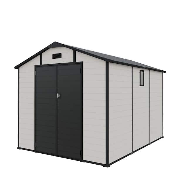 CARBUTLER 8 ft. W x 10 ft. D Plastic Outdoor Storage Shed