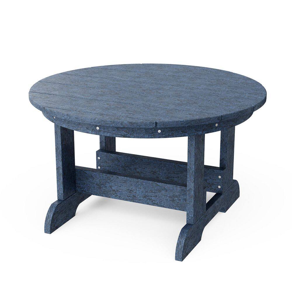 Heritage 31.5 in. Patriot Blue Round HDPE Plastic Outdoor Conversation Table price history on PriceWatchPro