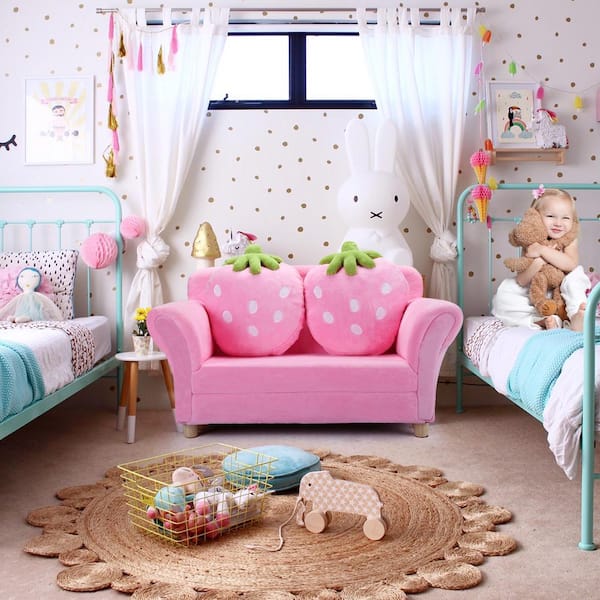 Childrens deals pink sofa