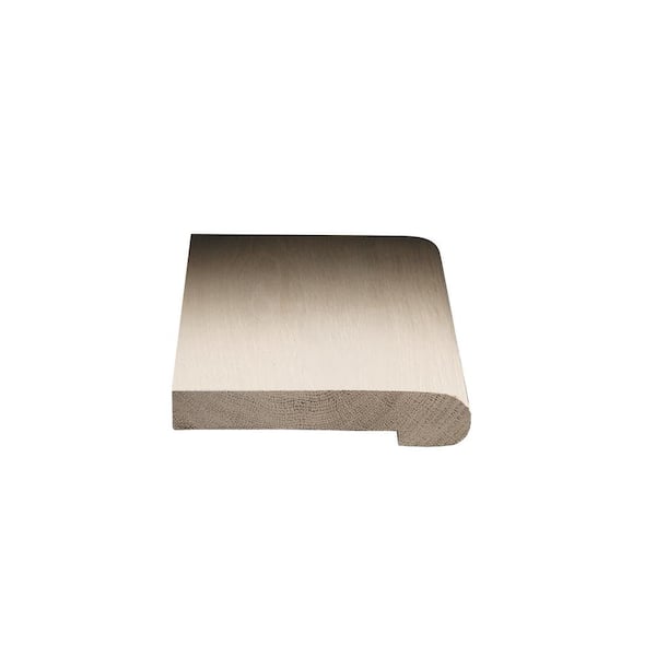 Silver Cloud 1/2 in. Thick x 2-3/4 in. Width x 78 in. Length Flush Stair Nosing American Hickory Hardwood Trim