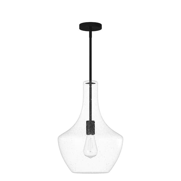 Justice Design Harlow Pendant, Matte Black, FSN-4171-SEED-MBLK