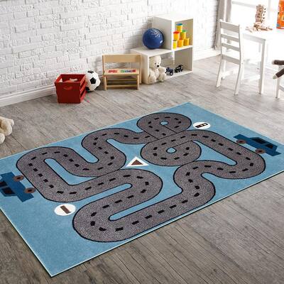 Car Kids Rugs The Home Depot, Car Rug For Kids