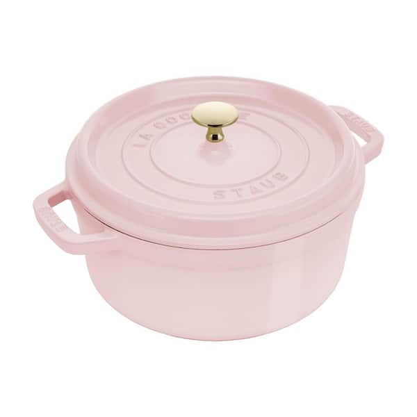 Cast Iron 4-qt. Round Porcelain-Enameled Cast Iron Dutch Oven Peony Pink