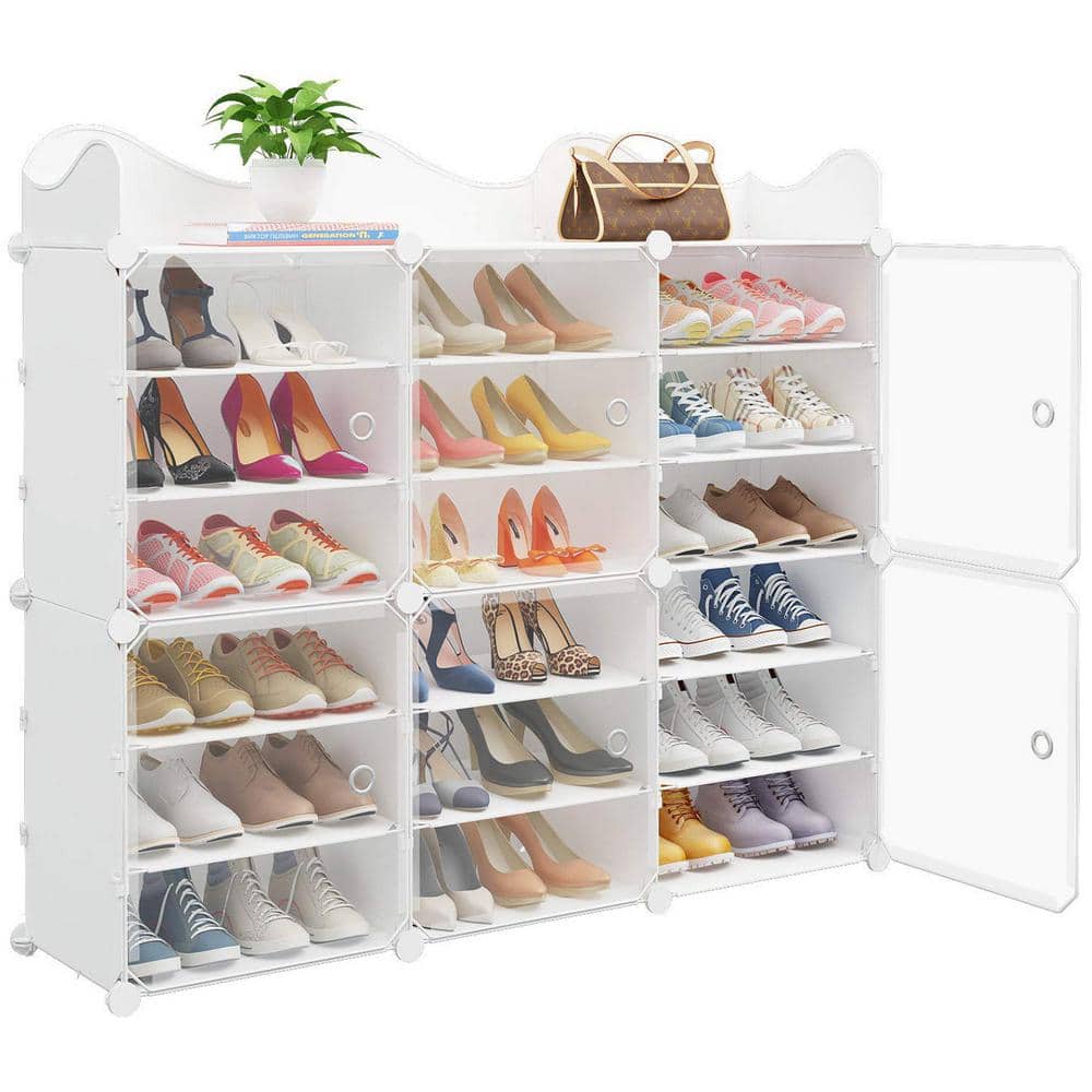 INNOKA Modern Pop On Shoe Rack with Sturdy Base Space-saving Removeable  Shoes Holder for Closets For Up to 12-Pairs of Shoes - Bed Bath & Beyond -  17086448