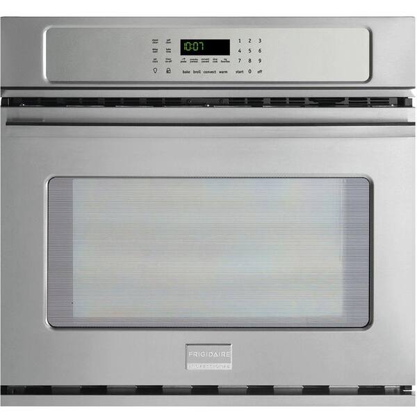 Frigidaire Professional 27 in. Single Electric Wall Oven Self-Cleaning with Convection in Stainless Steel