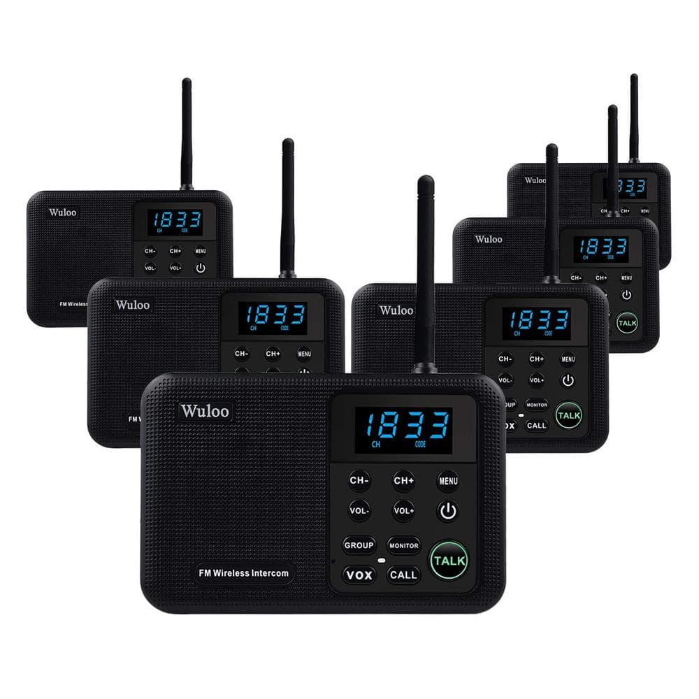 Wireless Home Intercom for House with 1 Mile Range 22 Channel 100 Digital C