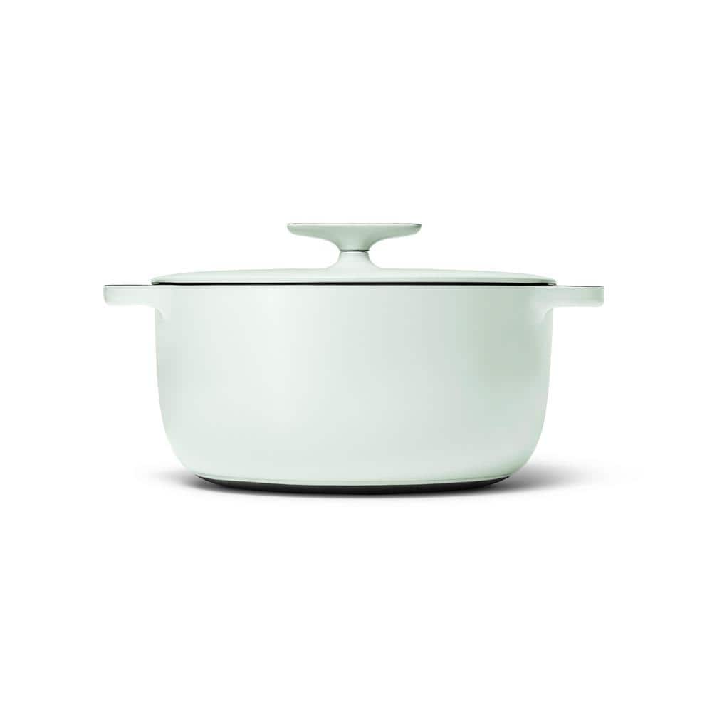 Light Mist Enameled Cast Iron Dutch Oven with Lid