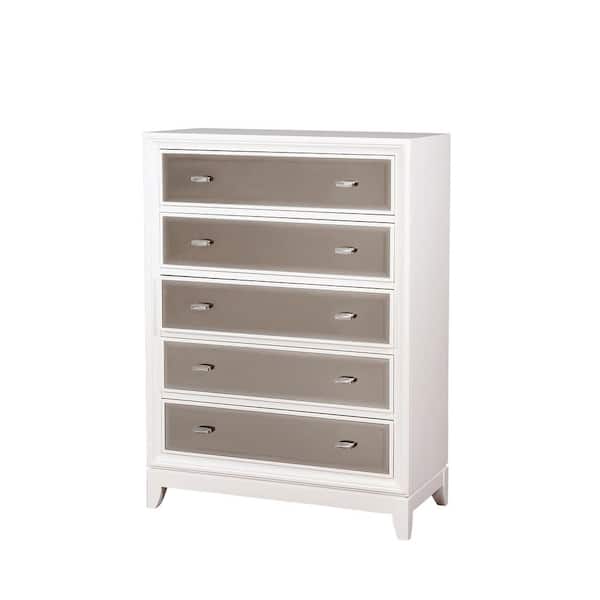 Golva White Contemporary Style Chest