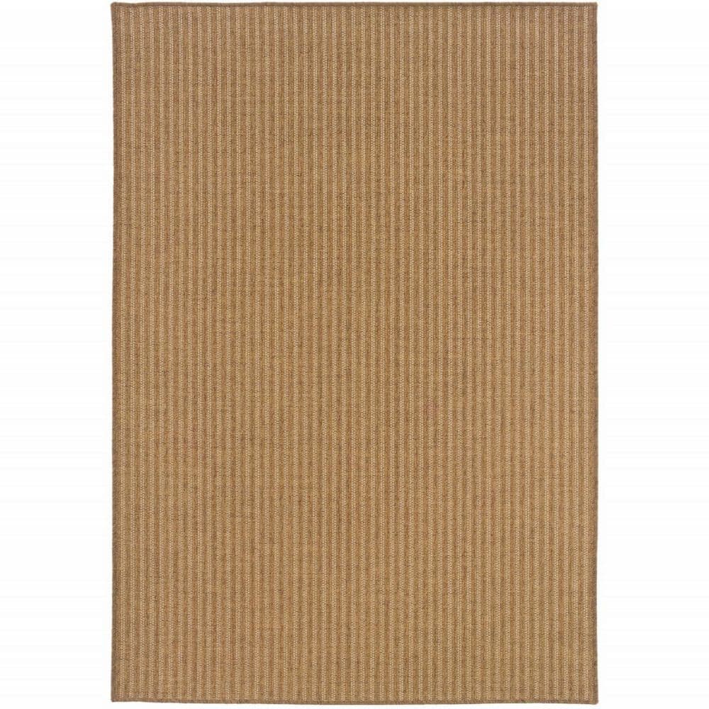 Tan 2 ft. x 4 ft. Loomed Polypropylene Rectangle Indoor/Outdoor Area Rug price history on PriceWatchPro