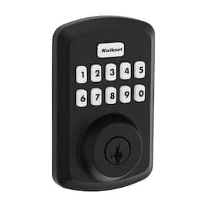 Powerbolt 250 10-Button Keypad Matte Black Transitional Electronic Deadbolt Door Lock