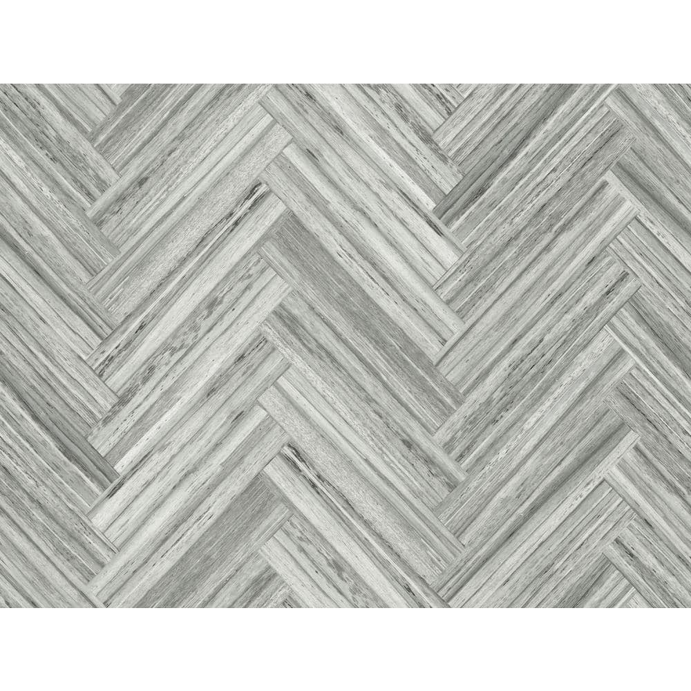 Reviews for York Wallcoverings Hermosa Herringbone Grey Peel and Stick