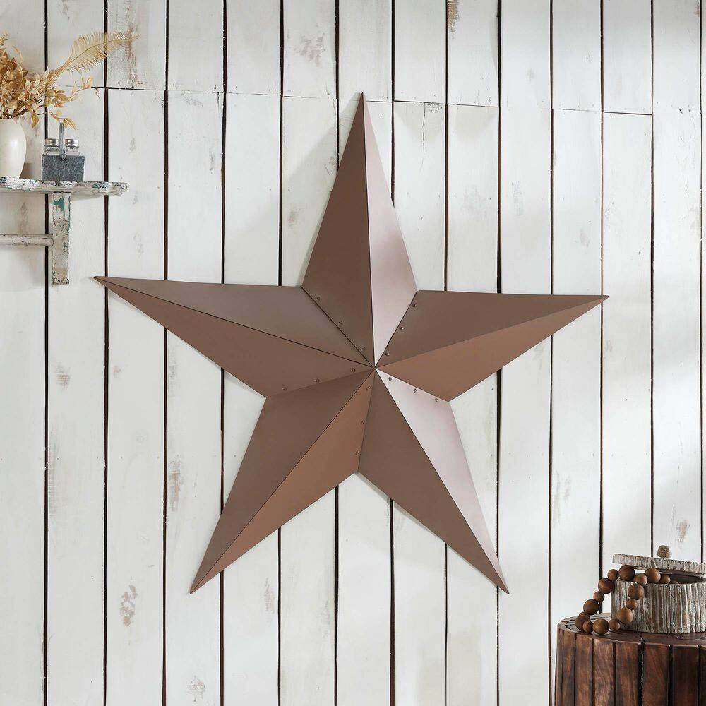 1-Piece 48 in. x 48 in. Rust Brown Distressed Metal Star Wall Decor price history on PriceWatchPro
