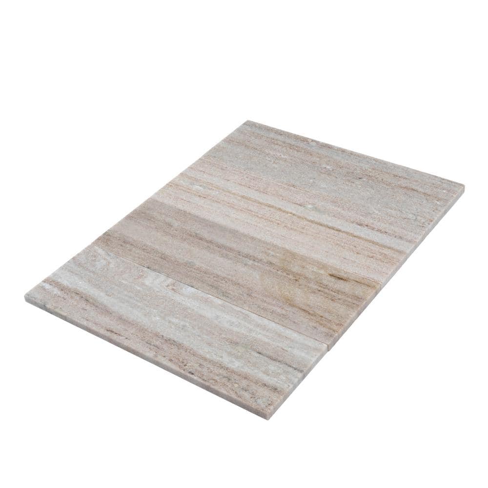 Beige and Yellow 4" x 12" Honed Marble Subway Tile