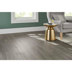 Athabasca Glacier Gray 12 MIL x 7 in. W x 42 in. L Click Lock Waterproof Luxury Vinyl Plank Flooring (20.79 sq.ft./Case)