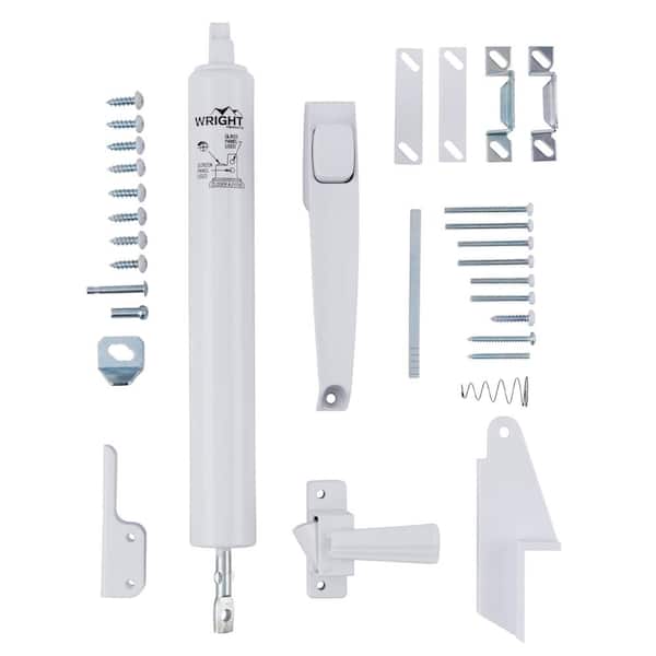 Wright Products Lanai Corrosion Resistant Storm and Screen Door Hardware Kit, White