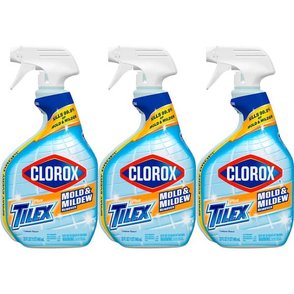 Clorox Plus Tilex 32 oz. Mold and Mildew Remover and Stain Cleaner with Bleach Spray (3-Pack)