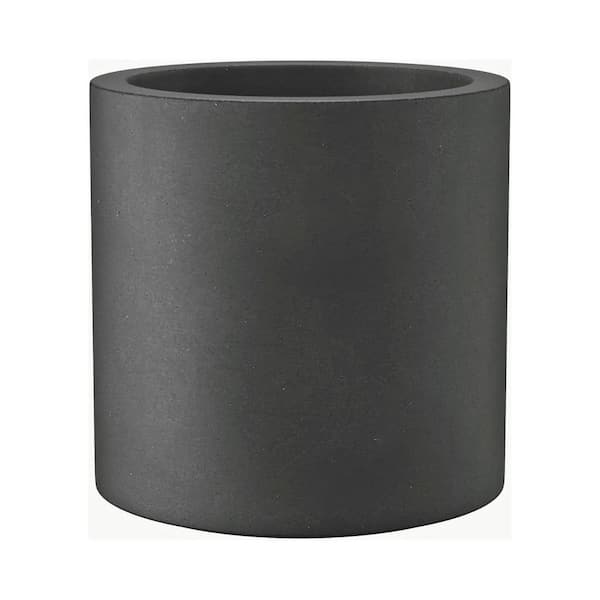 Kante 12.6 in. W Weathered Concrete Round Planter, Outdoor Indoor, Lightweight, Weather Resistant, with Drainage Hole