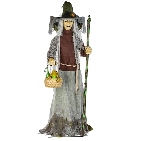 Home Accents Holiday 7 ft. Animated Lethal Lily Witch