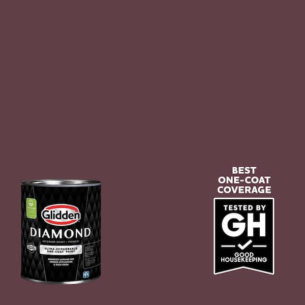 Glidden Diamond 1 qt. PPG1048-7 Gooseberry Semi-Gloss Interior Paint with Primer