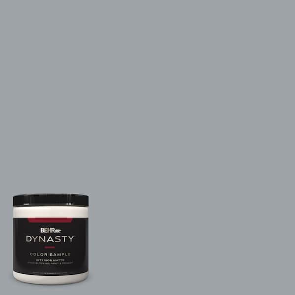 BEHR DYNASTY 8 oz. #N510-4 Supernova One-Coat Hide Matte Stain-Blocking Interior/Exterior Paint & Primer Sample