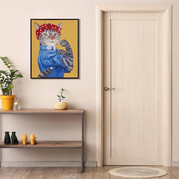 Madison Park Cat Portrait by Carol Lew Framed Art Print 1.25 in. x
