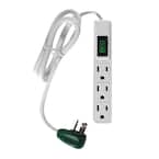 3 Outlet Power Strip Surge Protector with 2.5 ft. Heavy Duty Cord