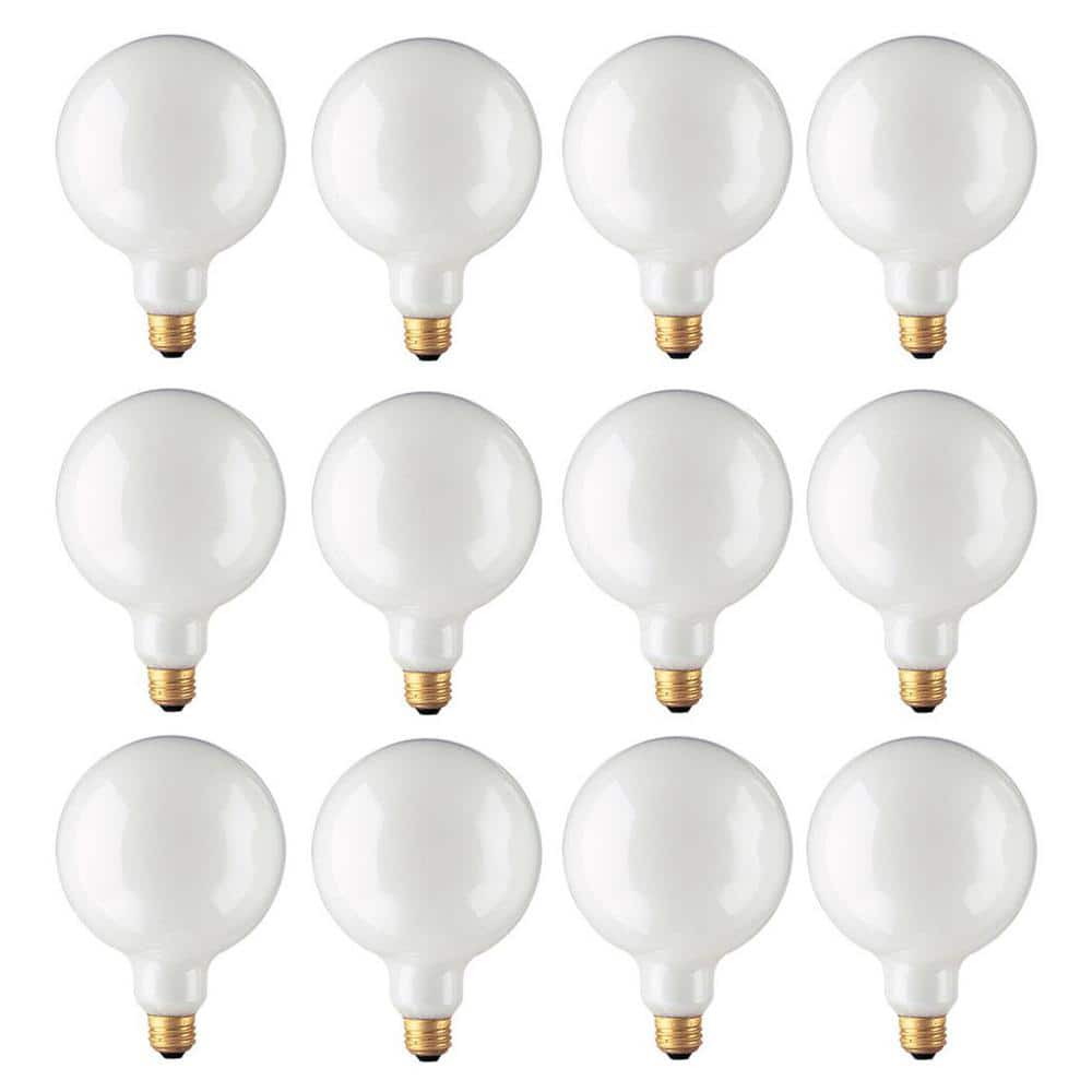 40-Watt Warm White Light G40 (E26) Medium Screw Base Dimmable White Incande