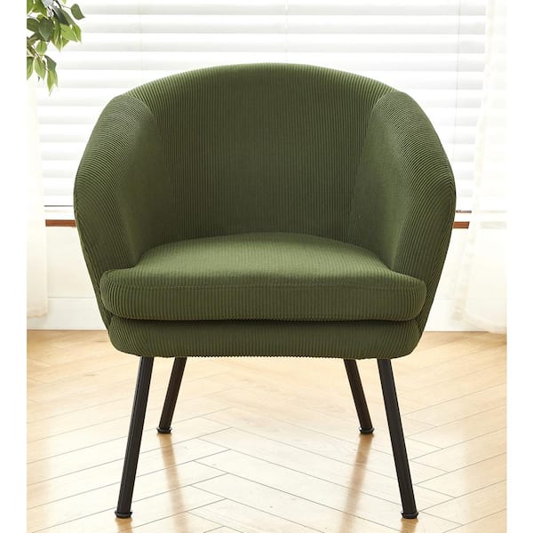 US Pride Furniture Comfor Green Corduroy Arm Chair