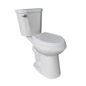 2-Piece 1.28 GPF Toilets Single Flush Elongated Toilet in White Softclose Seat Included 12 Rough-in Bathroom Toilet