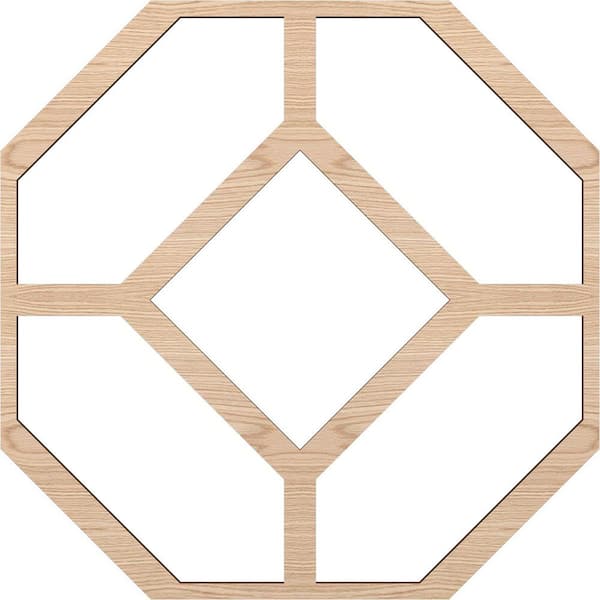 Ekena Millwork Large Cameron Fretwork 3/8 in. x 6 ft. x 6 ft. Brown Wood Decorative Wall Paneling 1-Pack
