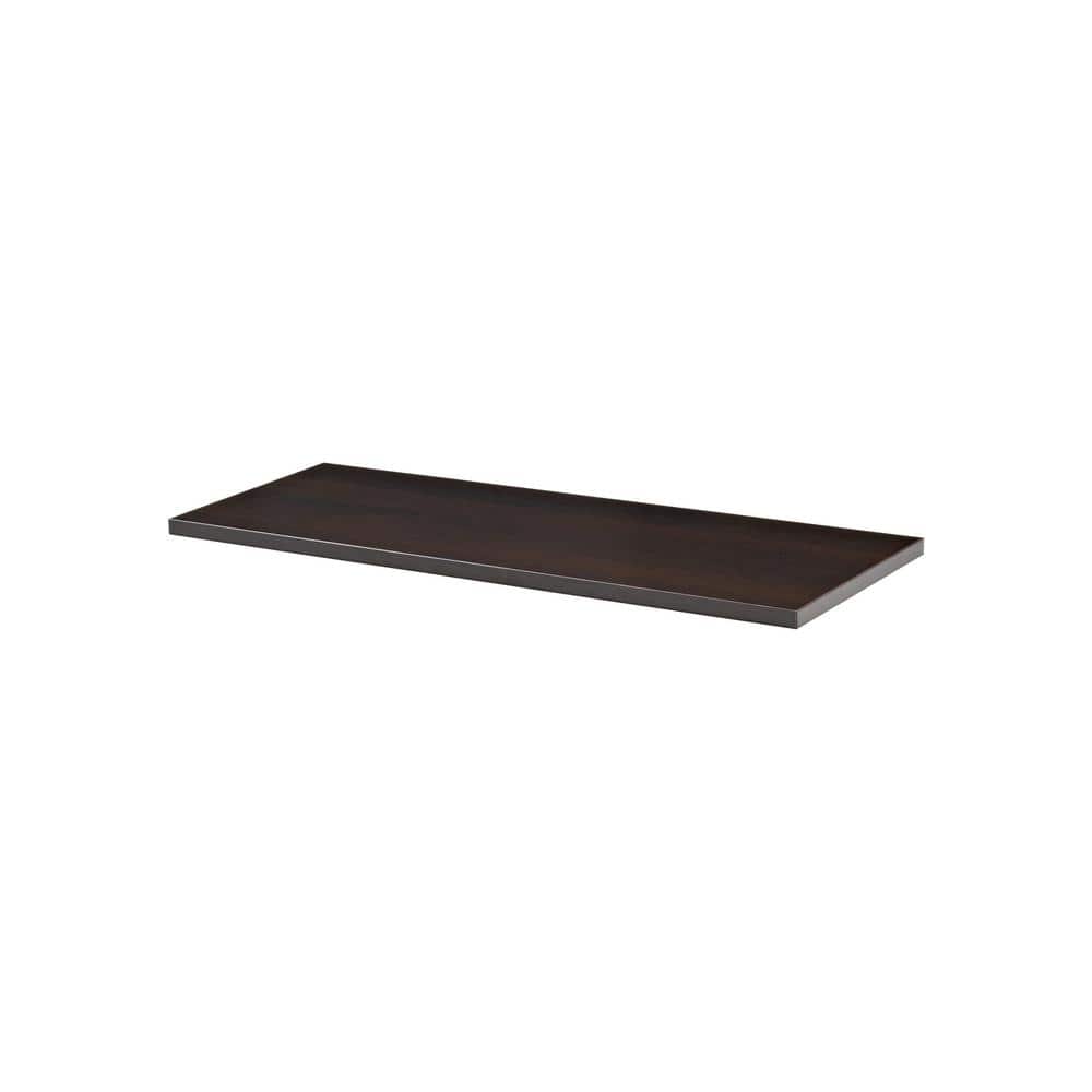 LITE 31.5 in. x 9.8 in. x 0.75 in. Espresso MDF Decorative Shelf without Brackets price history on PriceWatchPro