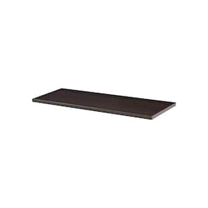 LITE 31.5 in. x 9.8 in. x 0.75 in. Espresso MDF Decorative Shelf without Brackets