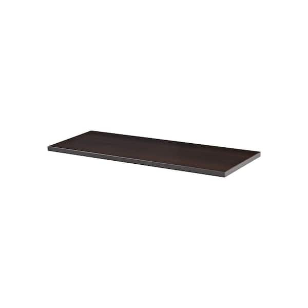 Dolle LITE 31.5 in. x 9.8 in. x 0.75 in. Espresso MDF Decorative Shelf without Brackets