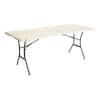 Lifetime 6 Ft. Fold-in-Half Table: Almond 80454 - The Home Depot