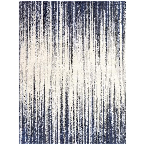 BALTA Imre Navy Blue 5 ft. x 7 ft. Abstract Area Rug