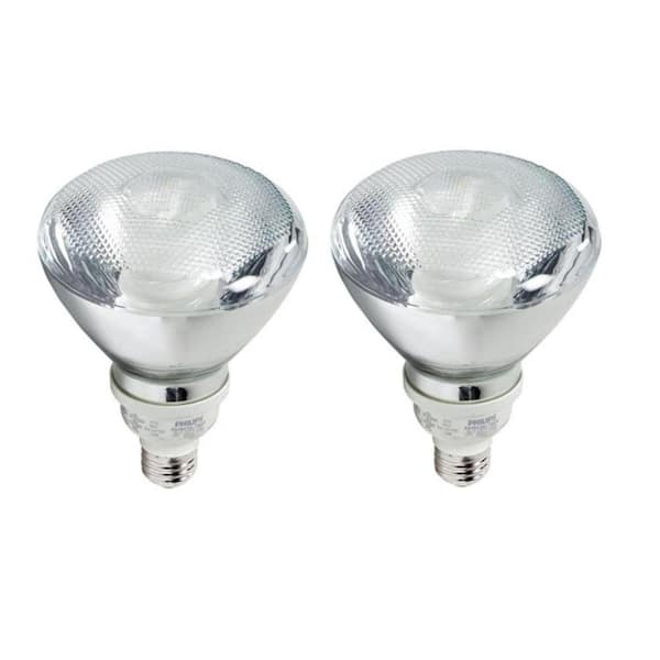 Philips 90-Watt Equivalent PAR38 CFL Light Bulb Soft White (2700K) (2-Pack) (E*)