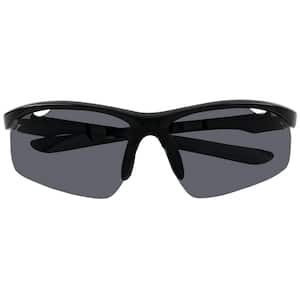 Polarized M Frame Vented Black with Gray Accent Sunglasses