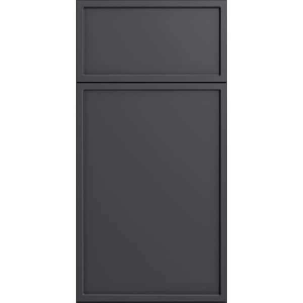 Franklin 7.5 in. W x 0.75 in. D x 7.5 in. H in Valiant Onyx Cabinet Door Sample