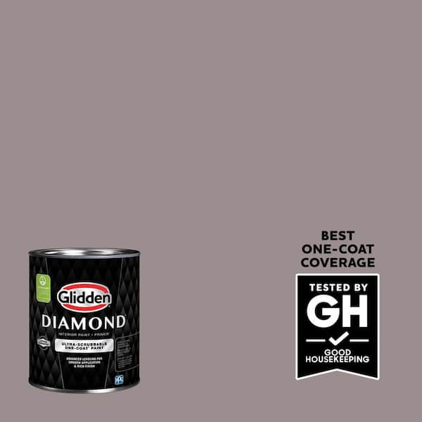 Glidden Diamond 1 qt. PPG1014-5 Gray Violet Flat Interior Paint with Primer