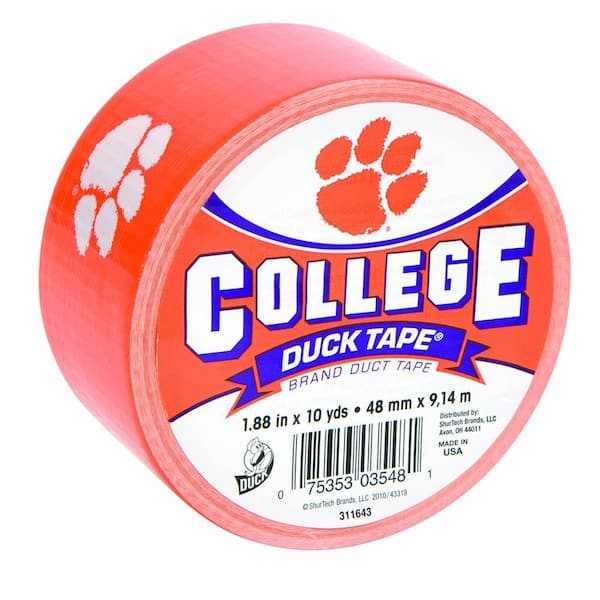 Duck College 1-7/8 in. x 10 yds. Clemson University Duct Tape
