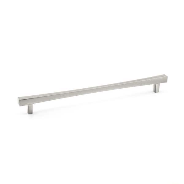 Richelieu Hardware Westmount Collection 10-1/8 in. (256 mm) Modern Brushed Nickel Rectangular Cabinet Bar Pull