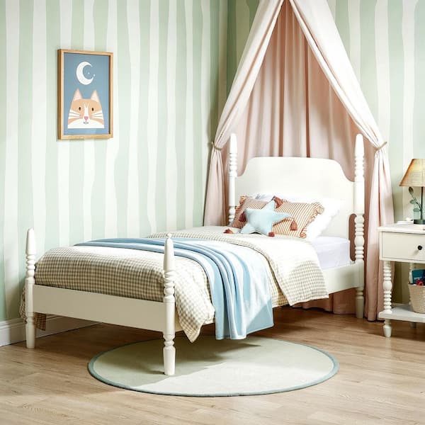 最終！！ポール付美品☆PeakEntry 2 Room Elfield Your Zone Kiarah Twin Loft Bed with Ladder, White - Walmart.com