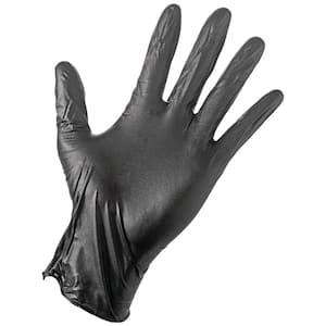 Large Black Disposable Nitrile Gloves 4 Mil (40-Box)