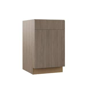 Designer Series Edgeley Assembled 21x34.5x23.75 in. Base Kitchen Cabinet in Driftwood