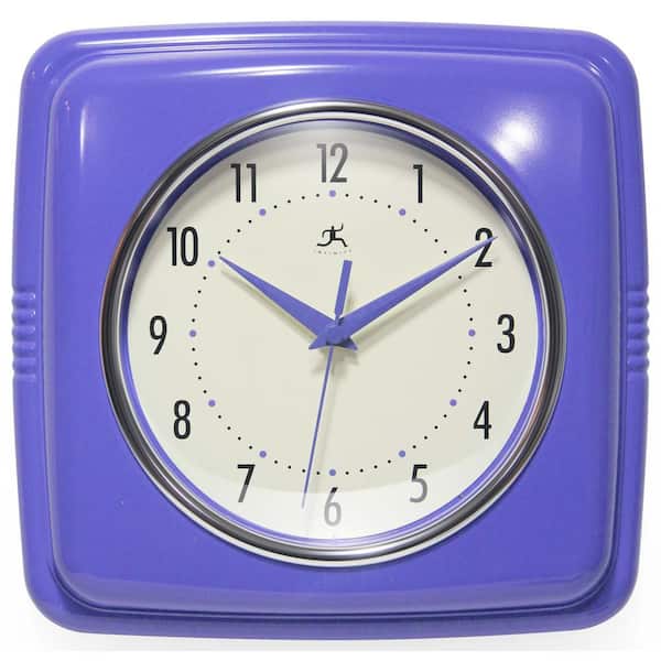 Square Retro Veri Peri Wall Clock