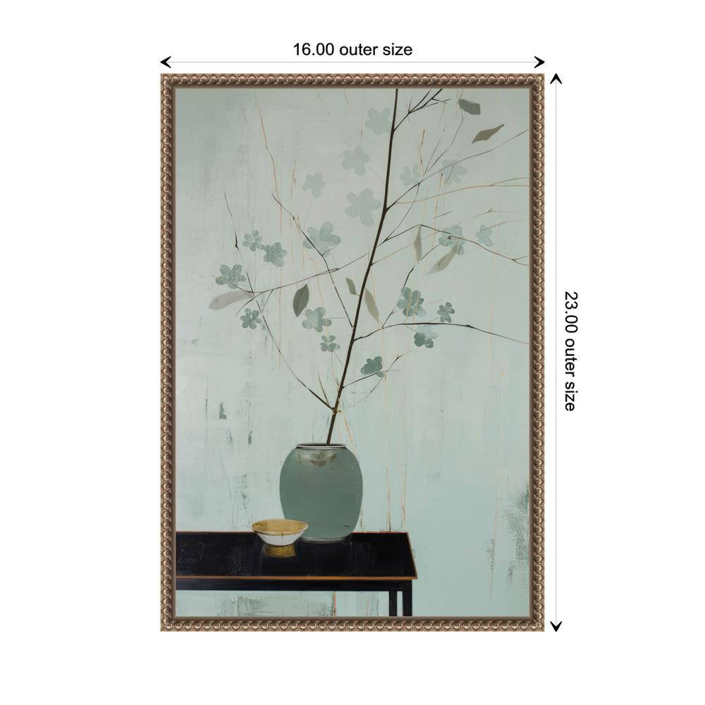 Amanti Art Branch in Vase by Treechild Canvas Wall Art Print Framed 16 x 23-in.