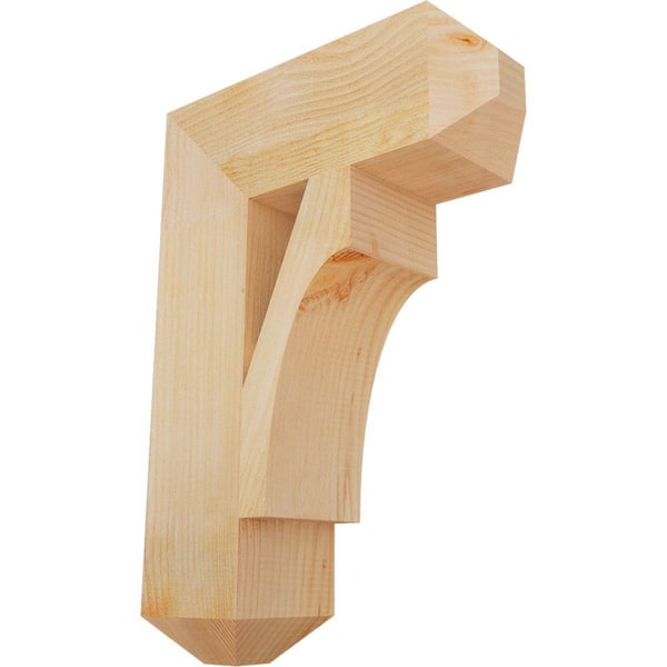 Ekena Millwork 6 in. x 26 in. x 18 in. Douglas Fir Westlake Craftsman Rough Sawn Bracket