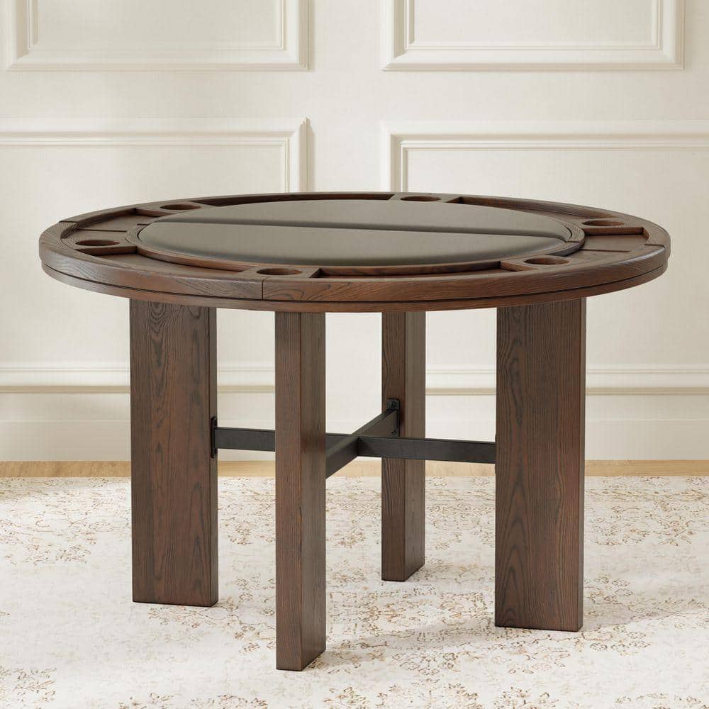 Quality Components Plus Georgio Modern Rustic Walnut Wood Top 48