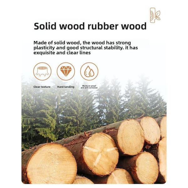 64.1 in. H x 23.6 in. W x 11 in. D Walnut Solid Wood Freestanding Coat Rack with Natural Wood Grain